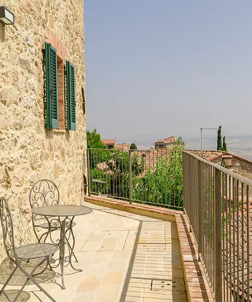Terrazzo panoramico su Castiglione d'Orcia b&b La Terrazza sull'Orcia